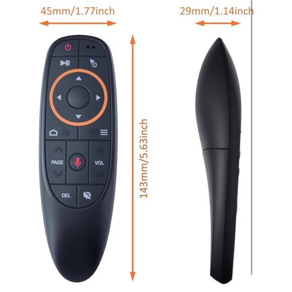 2.4G Wireless Air Mouse Remote With Keyboard & Voice Control - Picture 5 of 14